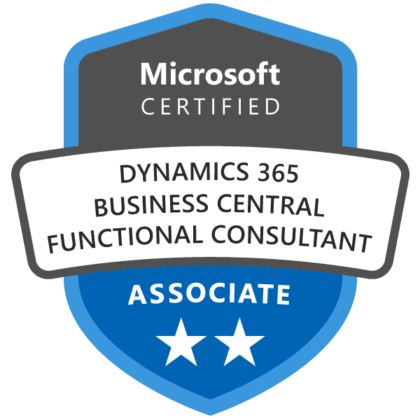 Microsoft Dynamics 365 Business Central Functional Consultan