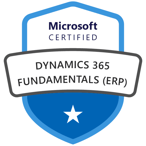 Microsoft Certified: Dynamics 365 Fundamentals (ERP)