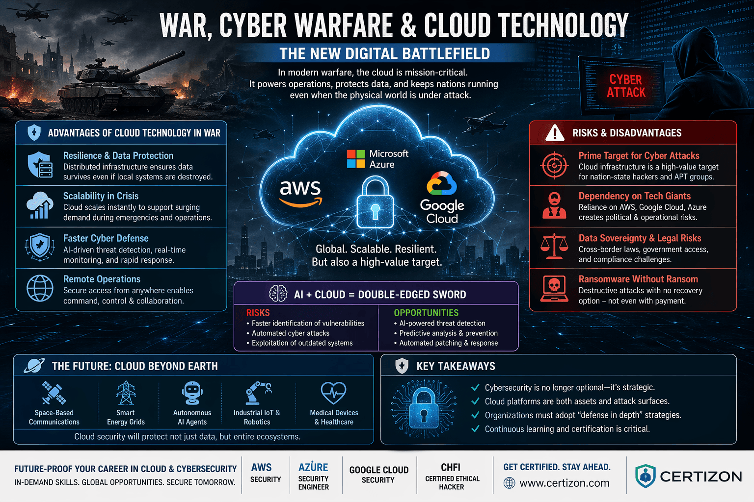 War, Cyber Warfare & Cloud Computing: The New Digital Battlefield