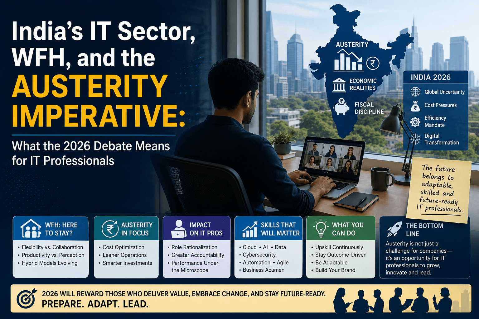 India's IT Sector, WFH, and the Austerity Imperative: What the 2026 Debate Means for IT Professionals