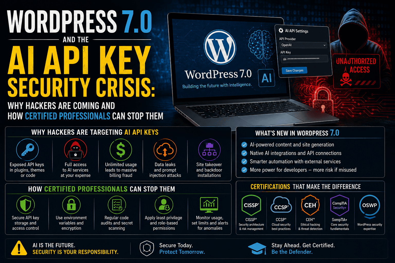 WordPress 7.0 and the AI API Key Security Crisis: Why Hackers Are Coming and How Certified Professionals Can Stop Them