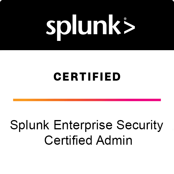 Splunk Enterprise Security Certified Admin
