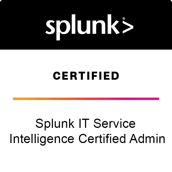 Splunk IT Service Intelligence Certified Admin