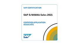 SAP Certified Application Associate–SAP S/4 HANA Sales 2021