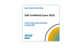 SAP Certified Application Associate-SAP S/4 HANA Sales 2022