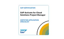 SAP Certified Specialist-SAP Activate for Cloud Solutions Pr