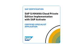 SAP Certified Specialist-SAPS/4 HANA Cloud, private edition