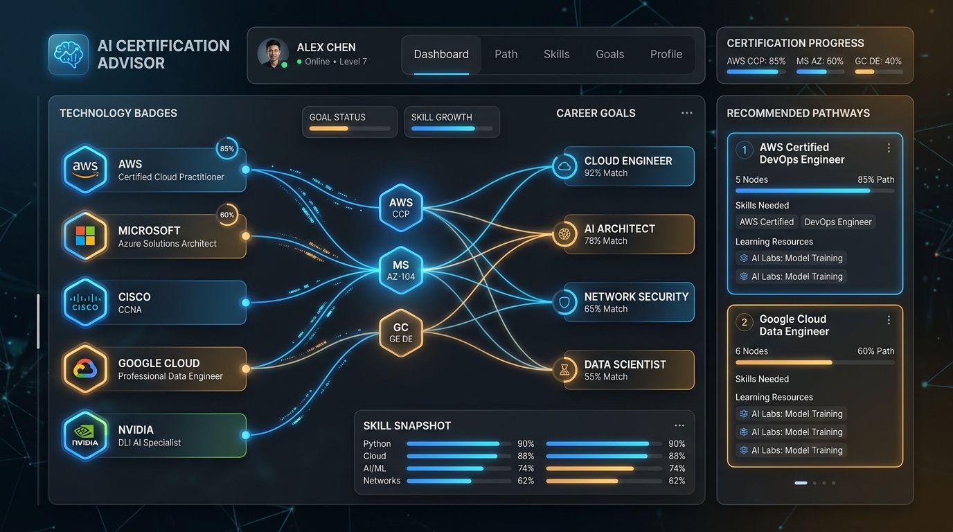 Certizon AI Certification Recommender Advisor Banner